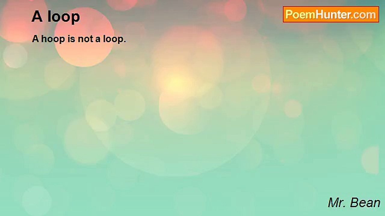 Mr. Bean - A loop