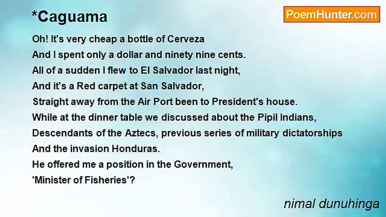 nimal dunuhinga - *Caguama