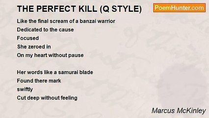 Marcus McKinley - THE PERFECT KILL (Q STYLE)