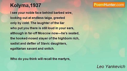 Leo Yankevich - Kolyma,1937