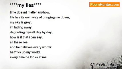 Alicia Roseberry - ****my lies****