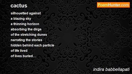 indira babbellapati - cactus