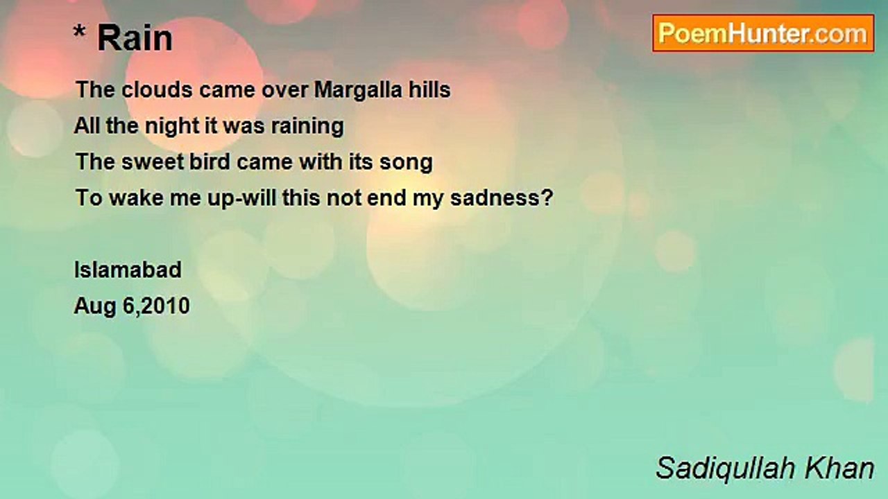 Sadiqullah Khan - Rain