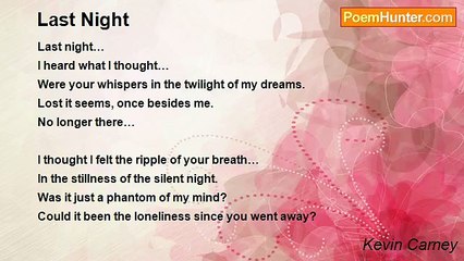 Kevin Carney - Last Night