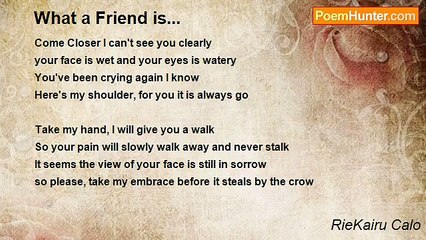 RieKairu Calo - What a Friend is...