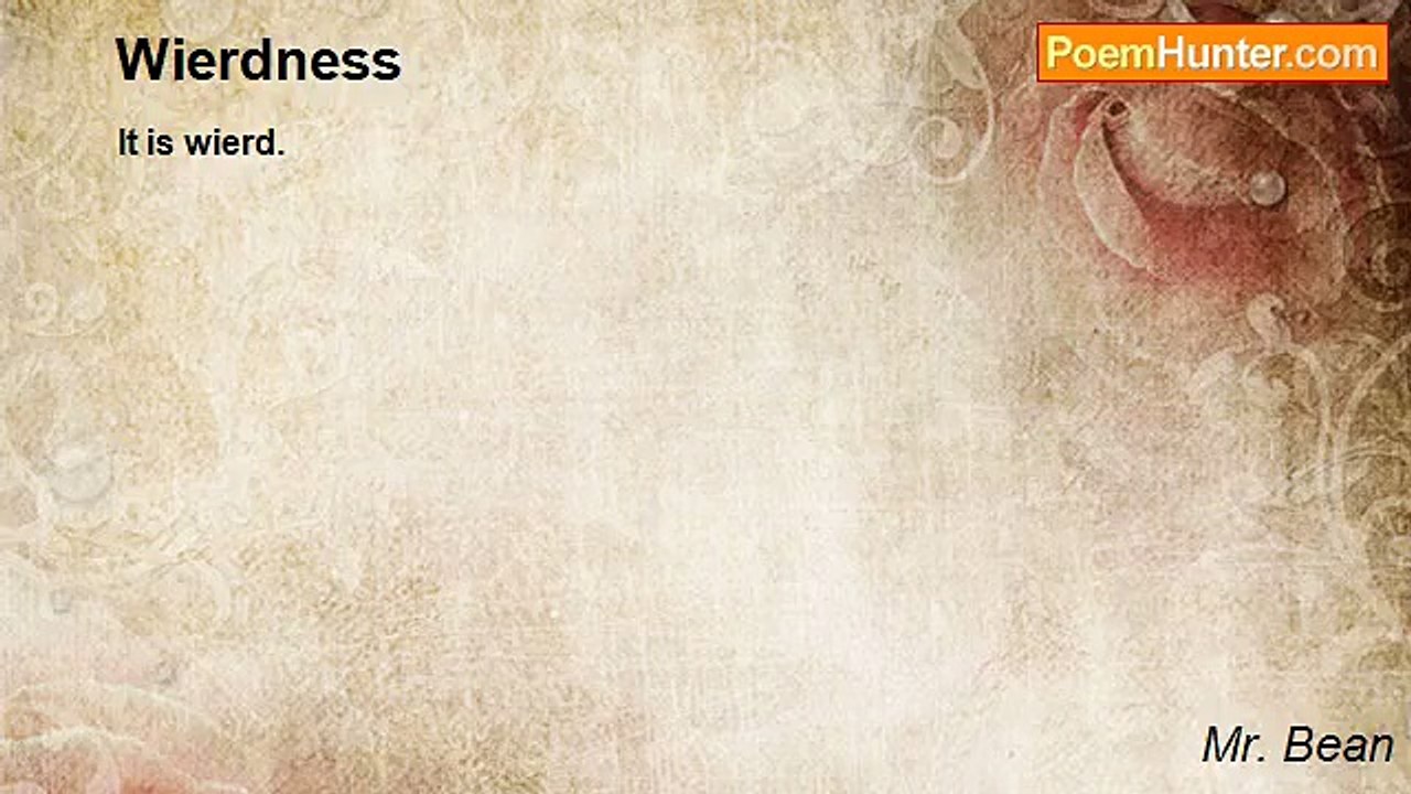 Mr. Bean - Wierdness