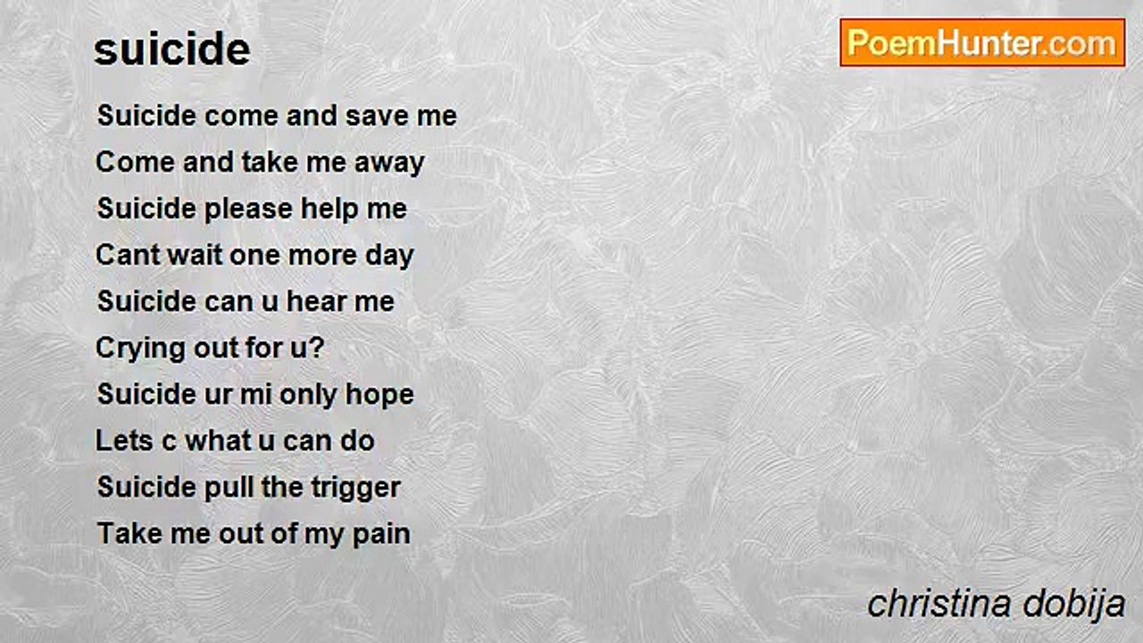 christina dobija - suicide