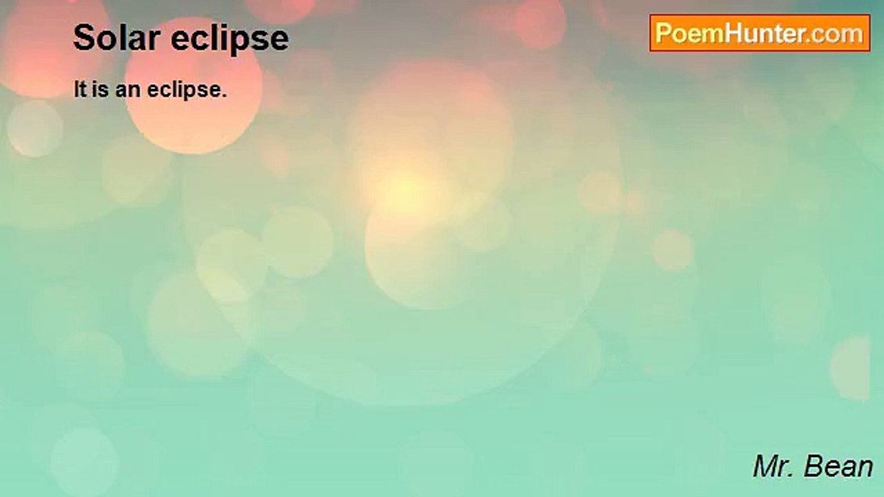 Mr. Bean - Solar eclipse