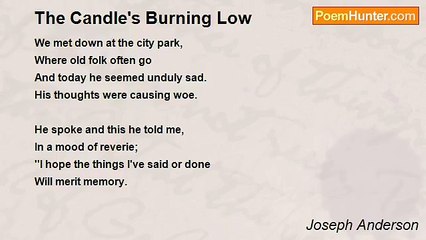 Joseph Anderson - The Candle's Burning Low