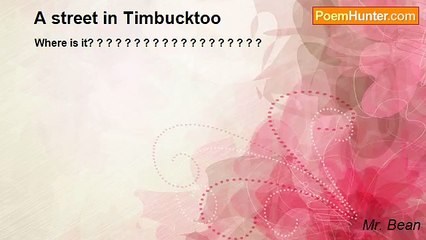 Mr. Bean - A street in Timbucktoo