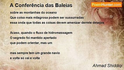 Ahmad Shiddiqi - A Conferência das Baleias