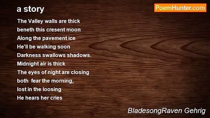 BladesongRaven Gehrig - a story