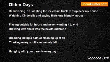 Rebecca Bell - Olden Days