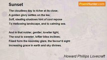 Howard Phillips Lovecraft - Sunset