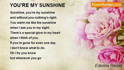Edwina Reizer - YOU'RE MY SUNSHINE