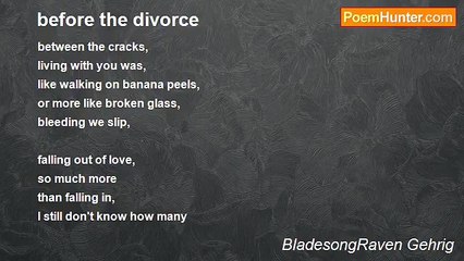 BladesongRaven Gehrig - before the divorce