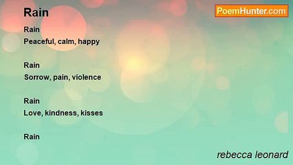 rebecca leonard - Rain