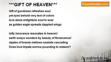 Dr subhendu kar - ***GIFT OF HEAVEN***