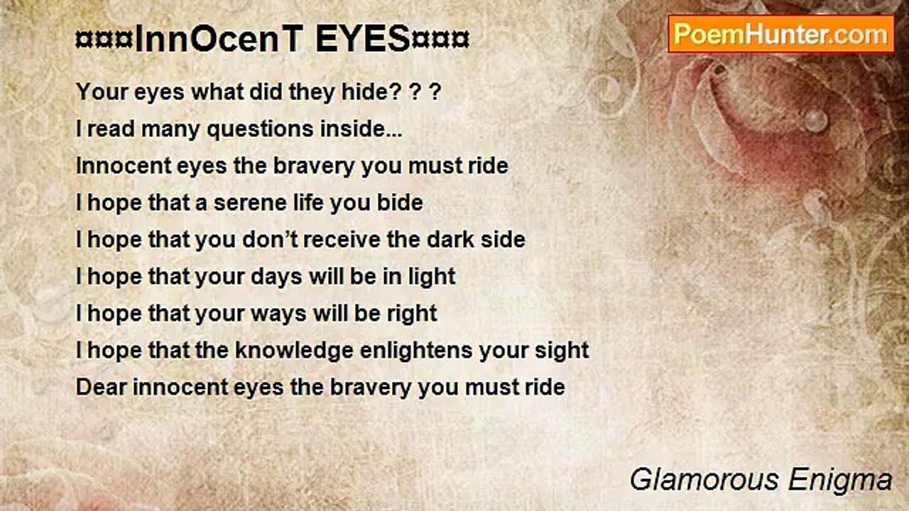 Glamorous Enigma - ¤¤¤InnOcenT EYES¤¤¤