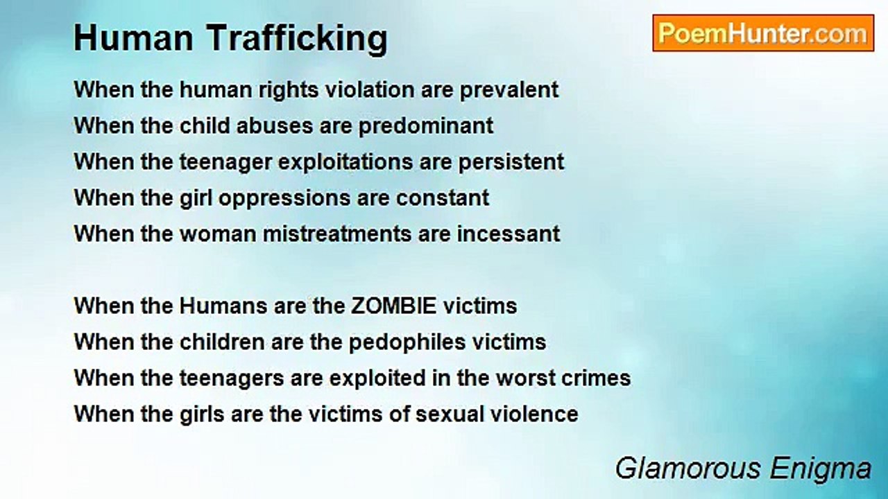 Glamorous Enigma - Human Trafficking