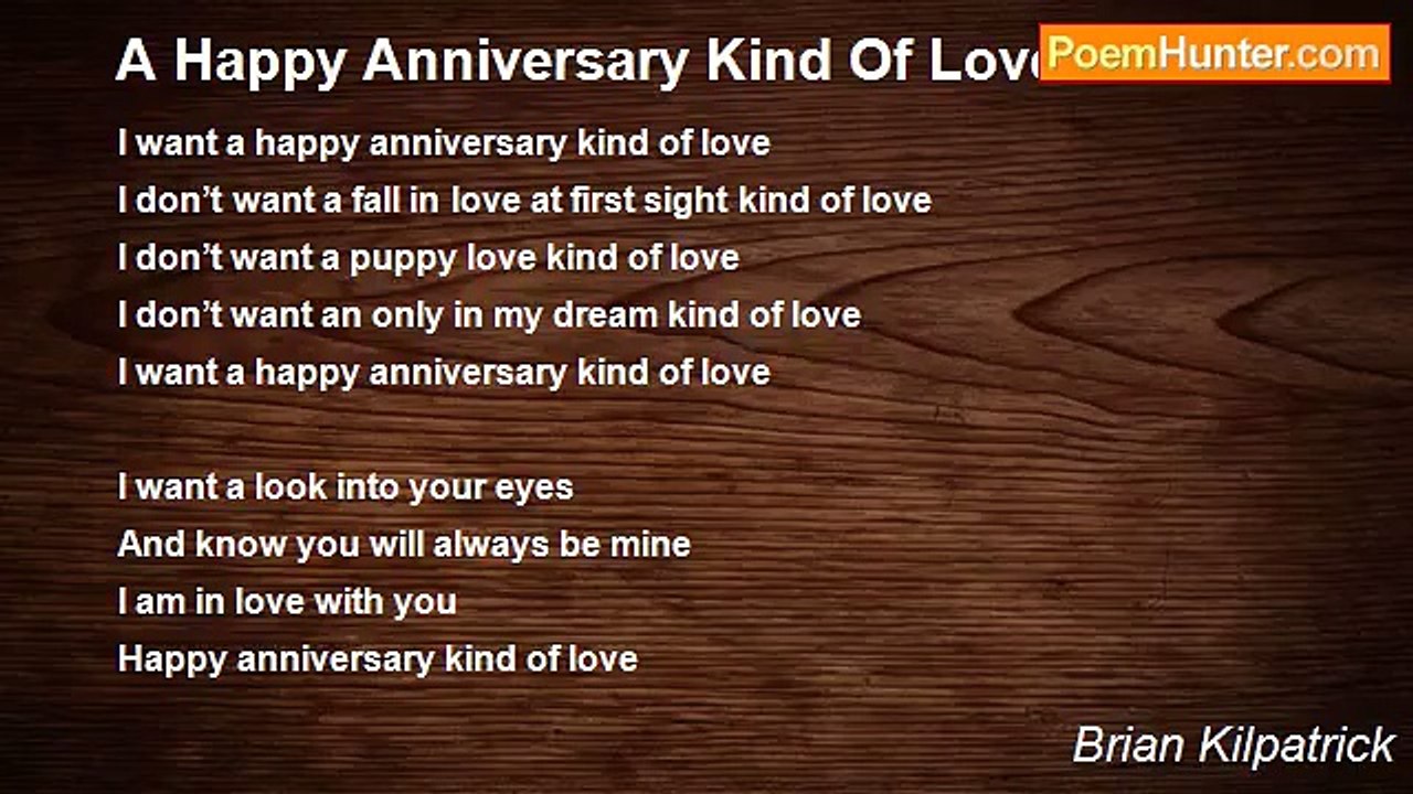 Brian Kilpatrick - A Happy Anniversary Kind Of Love
