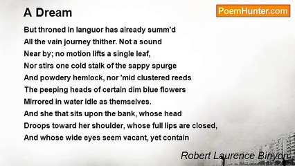 Robert Laurence Binyon - A Dream