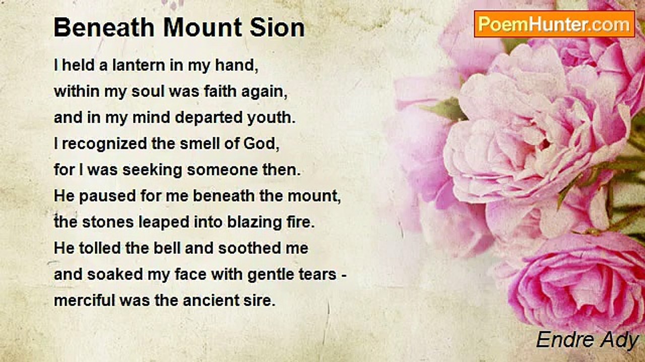 Endre Ady - Beneath Mount Sion