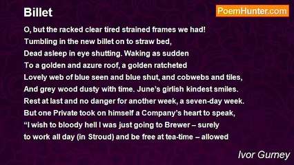 Ivor Gurney - Billet