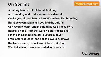 Ivor Gurney - On Somme