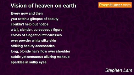 Stephen Lam - Vision of heaven on earth