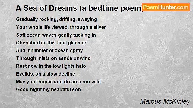 Marcus McKinley - A Sea of Dreams (a bedtime poem)