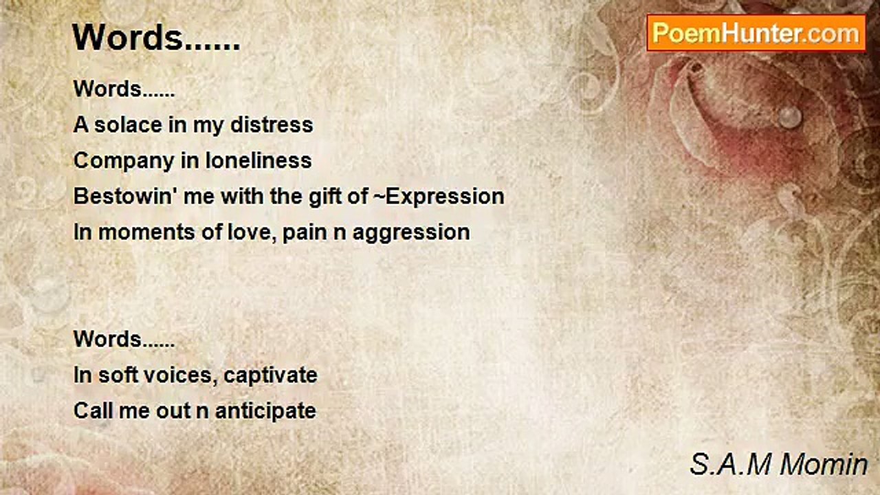 S.A.M Momin - Words......