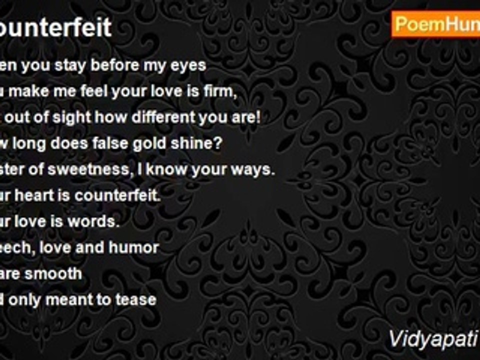 Vidyapati Thakur - Counterfeit