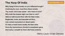 Henry Louis Vivian Derozio - The Harp Of India