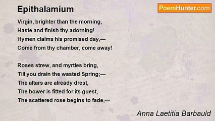 Anna Laetitia Barbauld - Epithalamium