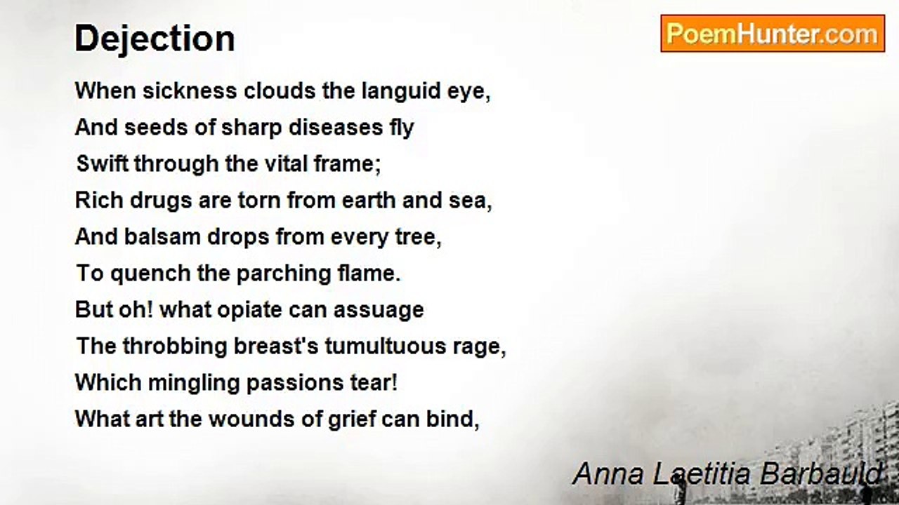 Anna Laetitia Barbauld - Dejection