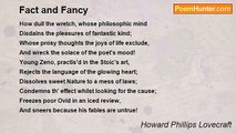 Howard Phillips Lovecraft - Fact and Fancy