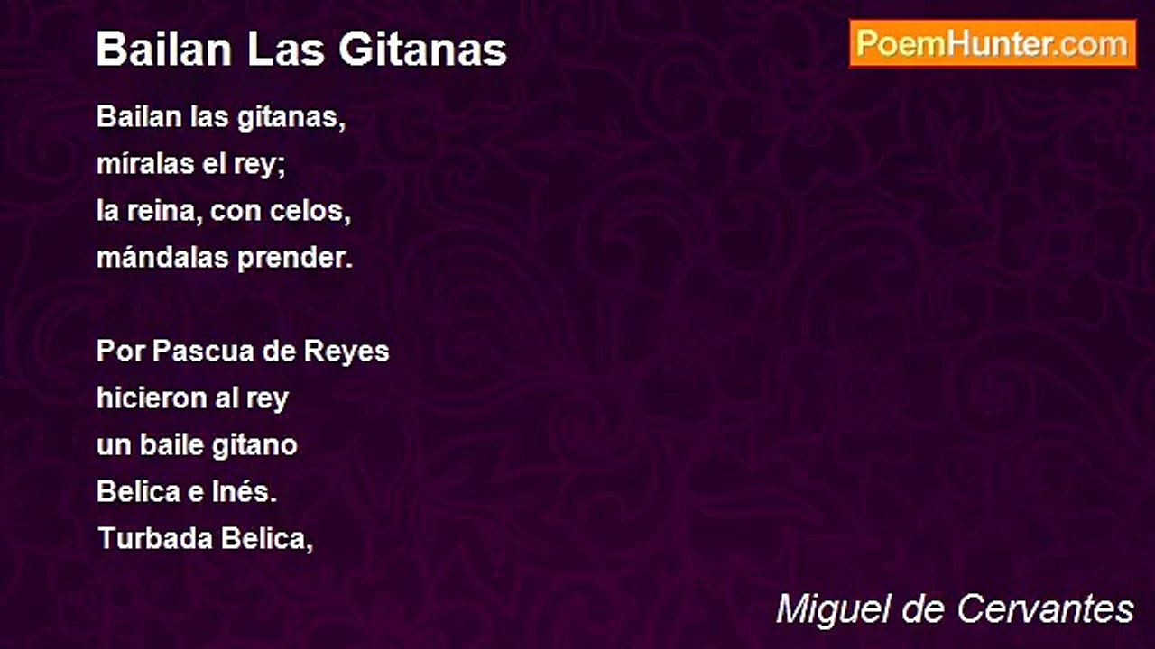 Miguel de Cervantes - Bailan Las Gitanas