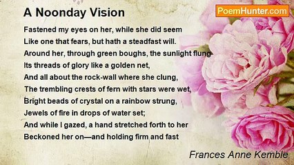 Frances Anne Kemble - A Noonday Vision