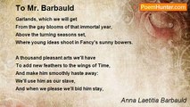 Anna Laetitia Barbauld - To Mr. Barbauld