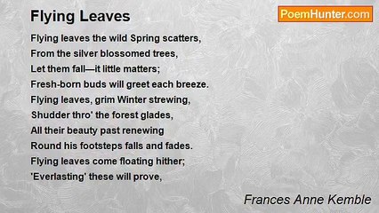 Frances Anne Kemble - Flying Leaves