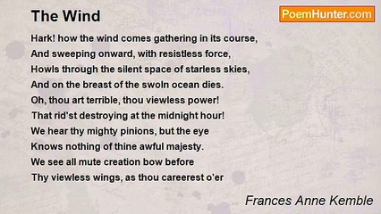 Frances Anne Kemble - The Wind