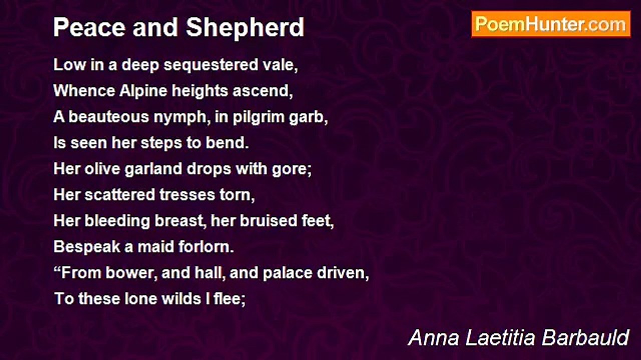 Anna Laetitia Barbauld - Peace and Shepherd
