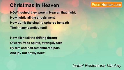 Isabel Ecclestone Mackay - Christmas In Heaven