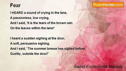 Isabel Ecclestone Mackay - Fear