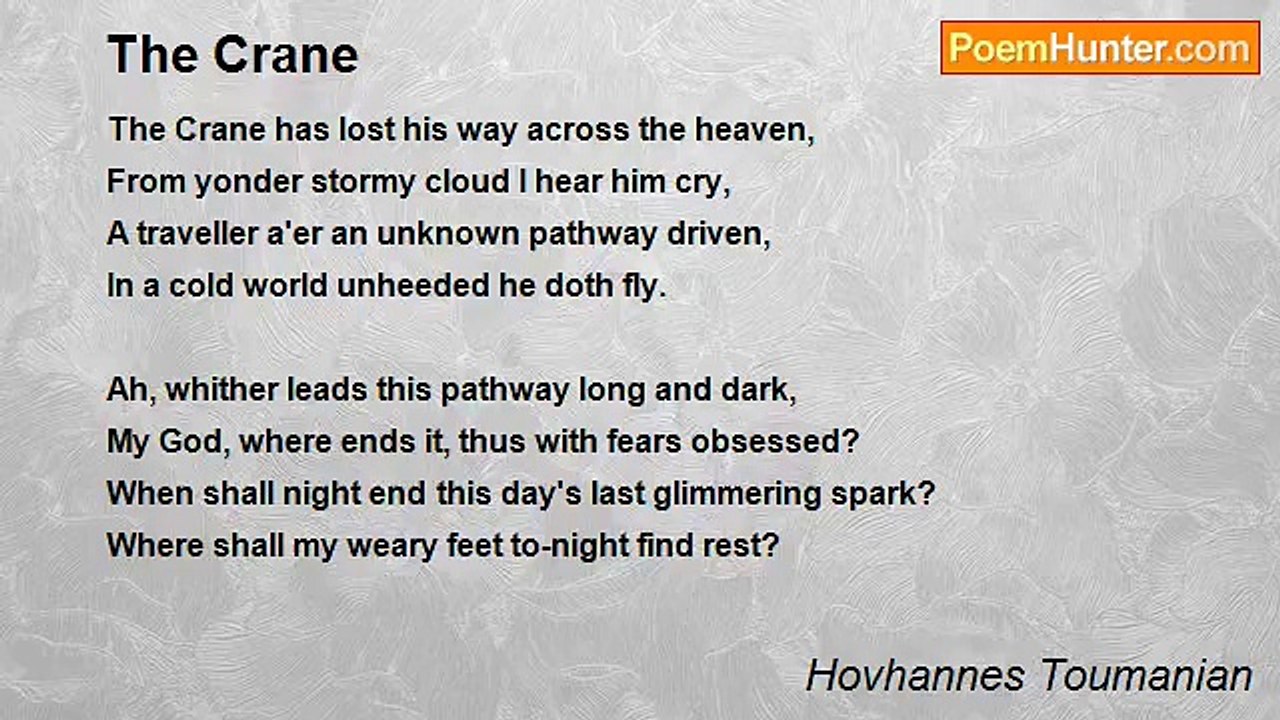 Hovhannes Toumanian - The Crane