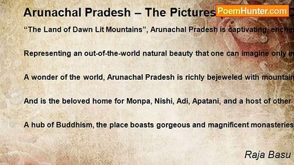 Raja Basu - Arunachal Pradesh – The Picturesque Land of Dawn Lit Mountains