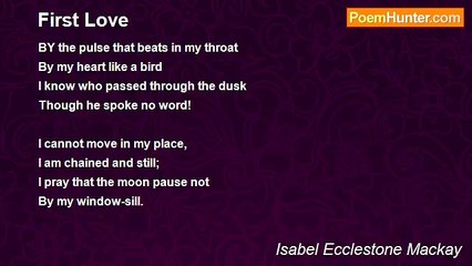 Isabel Ecclestone Mackay - First Love