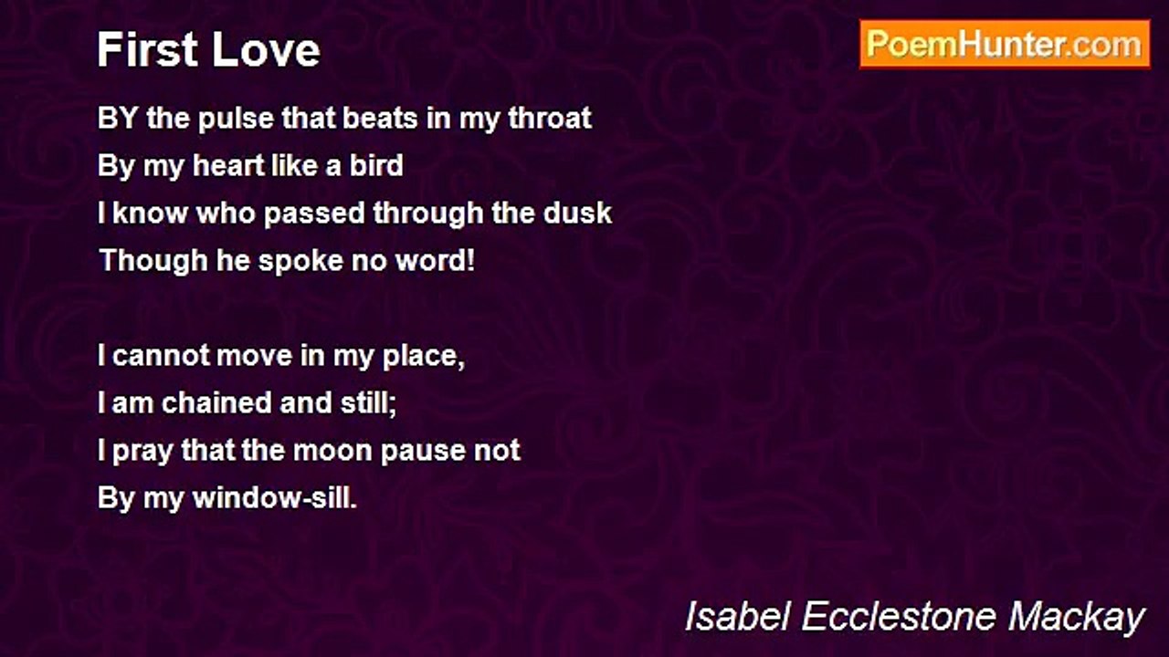 Isabel Ecclestone Mackay - First Love