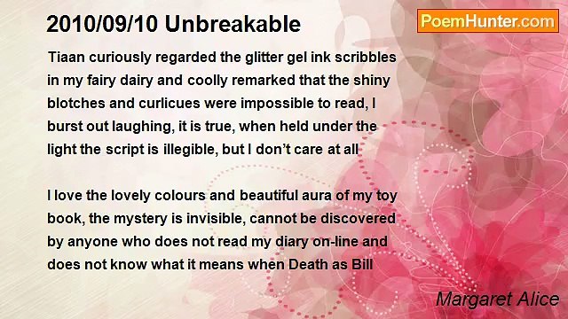 Margaret Alice - 2010/09/10 Unbreakable